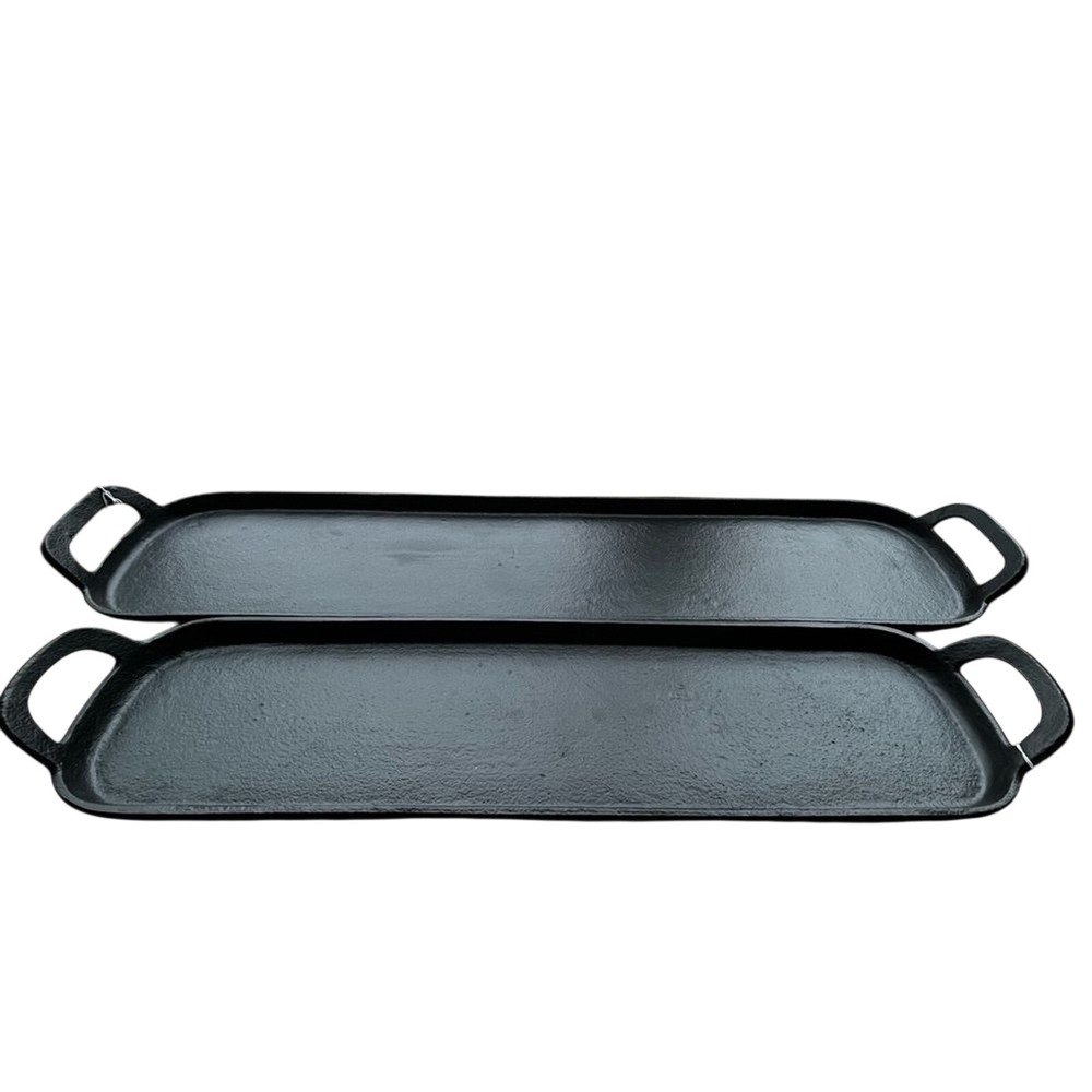 Mod Studio Black Metal Decorative Trays Nesting Decor Serving Trays